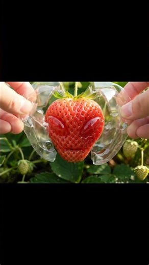 Alien Face Strawberry?! 👽🍓 Growing a Real Strawberry Into an Alien Shape
