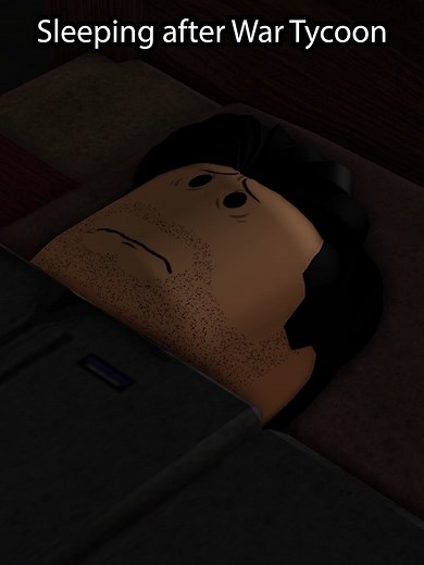 Sleeping after 6 hours of War Tycoon #roblox #wartycoon #fyp | Roblox