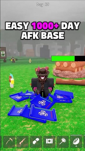EASY 1000+ DAY AFK BASE! #99nightintheforest #roblox