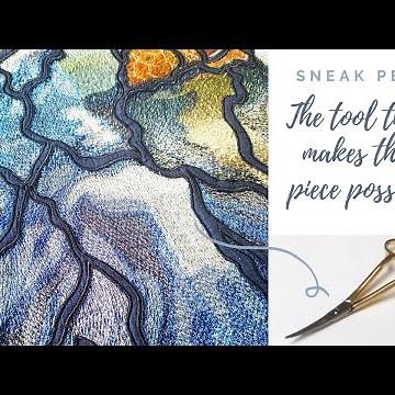 Sneak Peek Curved Scissors in Action// Hand Embroidery Tools from Professional Embroiderers