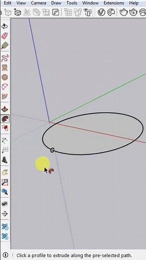 How to use Follow me Tool in SketchUp #sketchupplugins
