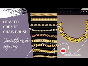 How to create chain brush in procreate|step by step tutorial for the beginners|#jewellerydesigning