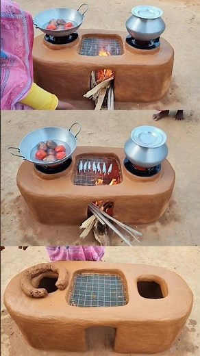 How to Build a 3-in-1 Eco-Friendly Primitive Wood Stove with Clay & Bricks! | Off-Grid Survival DIY