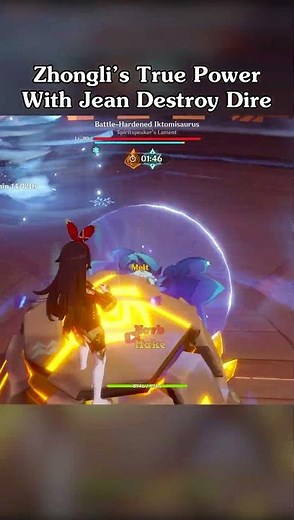 Zhongli's True Power With Jean Destroy Dire Stygian Onslaught 6.2 Again