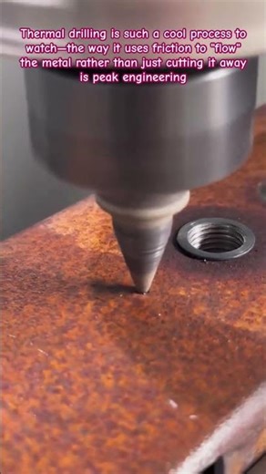 Heat & Flow: The Magic of Thermal Drilling! 🔥🛠️ #ThermalDrilling #Engineering #Metalworking