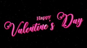 Download Pink text animation and snowfall particles wish you a happy Valentine's Day.. Ideal for celebrations, events, messages, and holidays. Valentine's Day text animation. for free