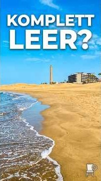 Not a soul on Maspalomas Beach... just saw it.... #maspalomasdunes #travel #summer #beach
