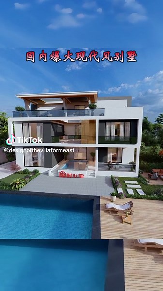 80万rmb就可以落地，国外的老板这款喜欢吗？关注我每日更新#villadesign #别墅设计