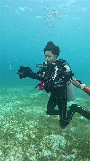 Our 10-year Old PADI Junior Open Water Diver #mactancebu #scubadiving #kidsscuba #padi #scubadiver