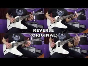Blackened - Metallica - Intro - guitar cover (normal and reversed)