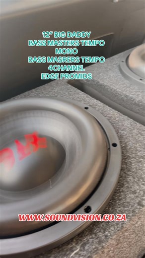 TESTING TESTING!!! BIG DADDY BASS!!! BASS MASTER TEMPO 💪!! SUPPLIED & FITTED!! SHOP ONLINE!! DELIVERY 📦 TO YOUR DOOR🚪!! ANYWHERE IN SOUTH AFRICA🇿🇦!! BUY NOW!! PAY LATER!! @payflexza #caraudio #music #klerksdorp #onlineshopping #vryburg #soundcars #speakers #capetown #subwoofers #supplied #southafrica #onlinestore #bakkies #taxi #fitment #music | Soundvision Klerksdorp