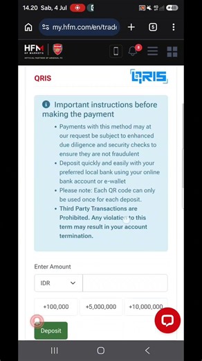 Broker HFM Minimal Deposit Berapa