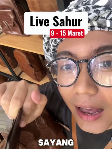 Siap-siap buat menyambut hari raya dengan penampilan baru! Jangan sampai ketinggalan Special Spill All Category mulai tanggal 9 - 15 Maret 2026. Kita bakal bahas tuntas koleksi favorit seperti Kaliya, Gisella, C Denis, hingga D Colombus yang pastinya cocok banget buat nemenin momen lebaran kamu nanti. Catat jadwalnya dan langsung gabung di Live Sahur setiap jam 03.00 - 07.00 WIB. Selain bisa tanya-tanya detail produk secara langsung, bakal ada banyak kejutan seru selama sesi live berlangsung. Sa