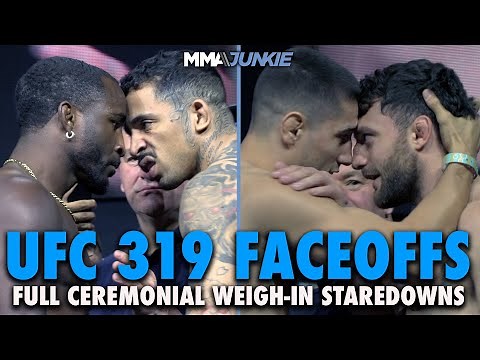 UFC 319 full card final faceoffs: Du Plessis vs. Chimaev | Ceremonial weigh-ins
