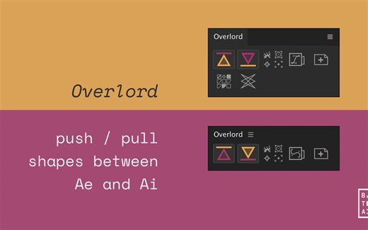 【AE插件 | 双语字幕】MG动画师必备系列Ai导AE神器Overlord使用教程