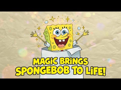 Magic Brings SpongeBob Drawing to Life!✨ ‌#Magic #SpongeBob