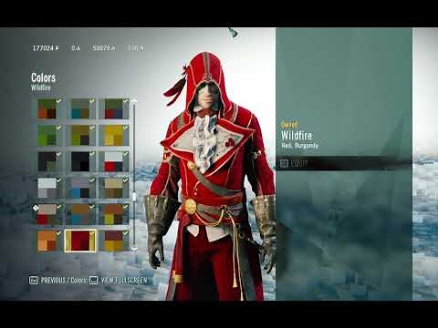 Assassin's Creed® Unity - All Legendary Equipment Sets & All Outfits Showcase (Including All DLC)