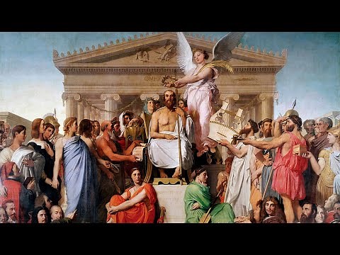 Jean Ingres. The Apotheosis of Homer.