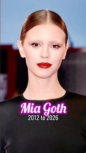 Mia Goth evolution from 2012 to 2026