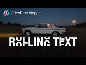 How to Create a Rolling Text Reveal Effect | FREE & Easy in VideoProc Vlogger