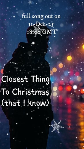 Closest Thing To Christmas (that I know) opening verse