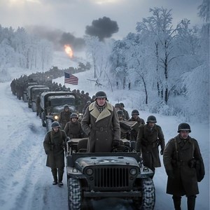 Patton only needed 48 hours to do the unthinkable: turn an entire army around in the middle of a harsh winter and defeat Hitler's final gamble. On December 19, 1944, as German tanks punched a bloody hole through Allied lines in the Ardennes, U.S. generals gathered in crisis. The Battle of the Bulge had begun, and Hitler's bold offensive threatened to split the Western Front in two. Surrounded by silence and fear, Eisenhower turned to one man: Lt. Gen. George S. Patton. “How long will it take you