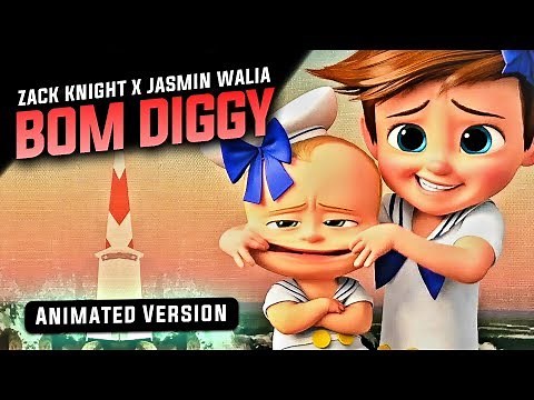 Bom Diggy Diggy Bom Bom | Animated Version | Cartoon Song 2018