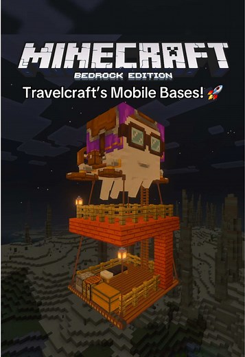 Minecraft Bedrock: Mobile Bases with Travel Craft Add-On