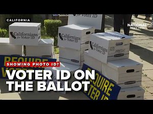 VOTER ID on the ballot in California in November