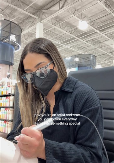 just a girl living in answered prayers ✨🥹 can we take a minute for big corporations supporting small businesses?!? never getting over it, pinch me plzzz!!! always love working in store with dicks sporting goods, so obsessed with the limited edition Owala print!! 💘 #owala #tulsaartist #dallasartist #giftideas #engraving