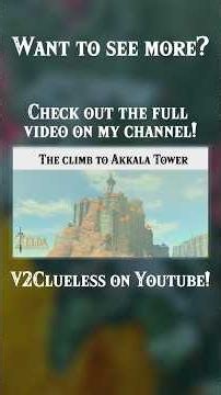 The climb to Akkala Tower (Check out the full thing!) #zelda #botw #challenge #gaming #nintendo