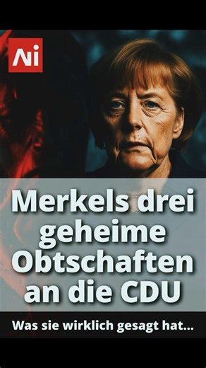 Merkels Merkels drei geheime Botschaften an die CDU