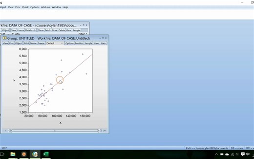 2. Eviews一元线性回归过程基本操作