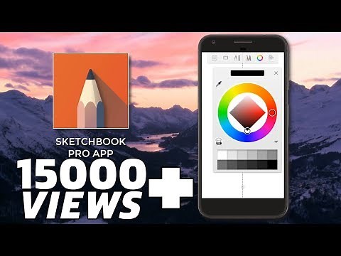 Draw with Autodesk Sketchbook App in Mobile | Sketchbook Pro Phone Apk | Line Art on Android #1
