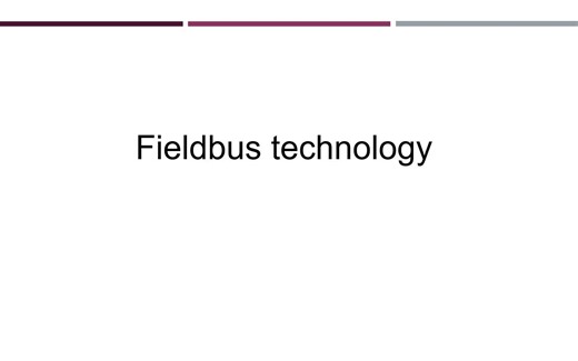Fieldbus technology-Week3