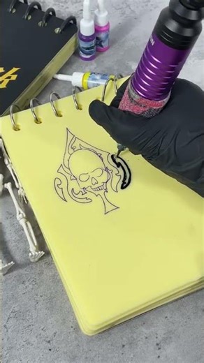 One book down,full of skulls and sweet Flipping open the next #tattoo #tattooartist #tattoopractice