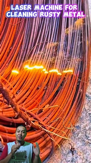 Laser machine for cleaning rusty metal #shortsvideo #info #unique #uniquefacts #machinelaser