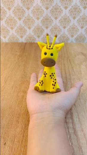 How to make giraffe 🦒 🦒🦒with clay #diy #clay #giraffe
