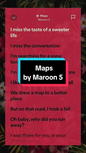 Maroon 5 - Maps: Lyrics and Song Overview