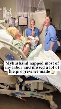 He went for food for 10 minutes…and I told him he missed the whole birth#savagewife #pregnancyprank