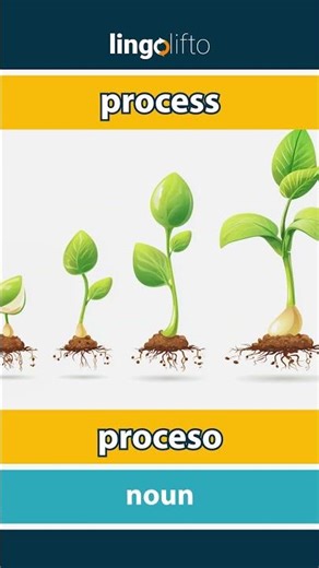 🇬🇧🇪🇸 process - proceso : learn English : aprendamos inglés : vocabulary builder