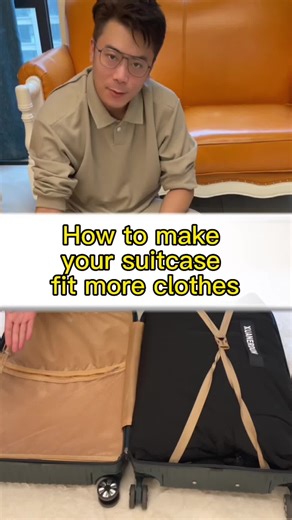 Want to carry more clothes, try this method#fuoryou #luggage #traveling #travel #fyp