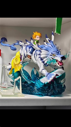 Mad Nest Garurumon || It feels more dynamic than the DMX one. The Seadragon platform is quite novel, and the price-performance ratio is high. #Digimon #DigimonGK #Dormitory #GKStatueFigure #topgkstore