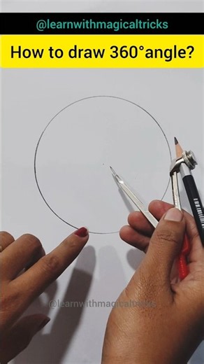 How to draw a perfect 360° angle #shorts #tutorial
