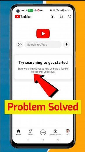 Youtube try searching to get started problem solved || try searching to get started youtube problem