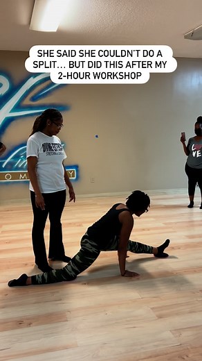 She hasn’t done a split in 12 years and got it back in my deep stretching and conditioning workshop… AND even got her bad side split which she said she’s NEVER been able to do even as a cheerleader 🥳🤗 Workshops aren’t just about splits btw🤣 We deeeeeeppllyyy stretch your muscles and at the end we see what you’re working with🥳🤗 If you need a deep stretch of your lower body, meet me this fall🥳❤️ Beginners are highly encouraged to come!! | Divine Extension