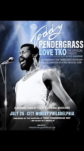 66K views · 2.9K reactions | The official Teddy Pendergrass tribute show, LOVE TKO, is coming to City Winery Philadelphia on July 26! Get your tickets now in the link in bio. | Teddy Pendergrass | Facebook