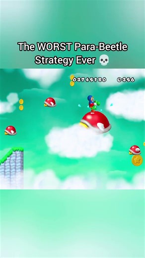 Stomped the tiny beetle down like it owed them money. #mario #nintendo #retrogaming