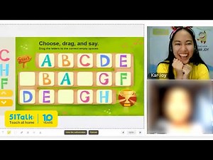 51Talk Teaching Demo: Playing a Game to Teach Letters|Teacher Kar Joy