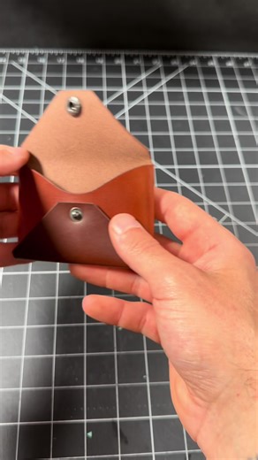DIY Leather Wallet Assembly - ASMR